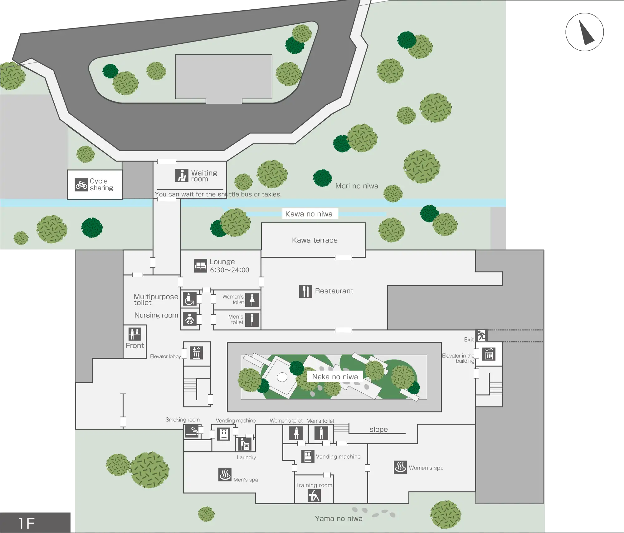 Facility guide map